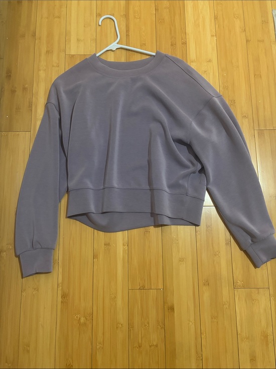 lululemon athletica Sweaters - Cropped Lavender Crewneck Sweatshirt